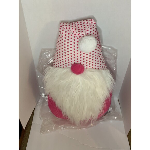 New Big Pink Soft Winter Gnome Pillow Snuggle Stuffy - Picture 2 of 6